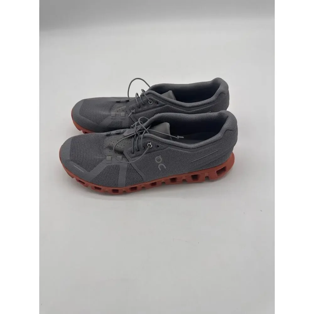 Mens On Cloud 5 Size 11 Sneakers Athletic Running Shoes Grey /Orange. - Picture 3 of 6